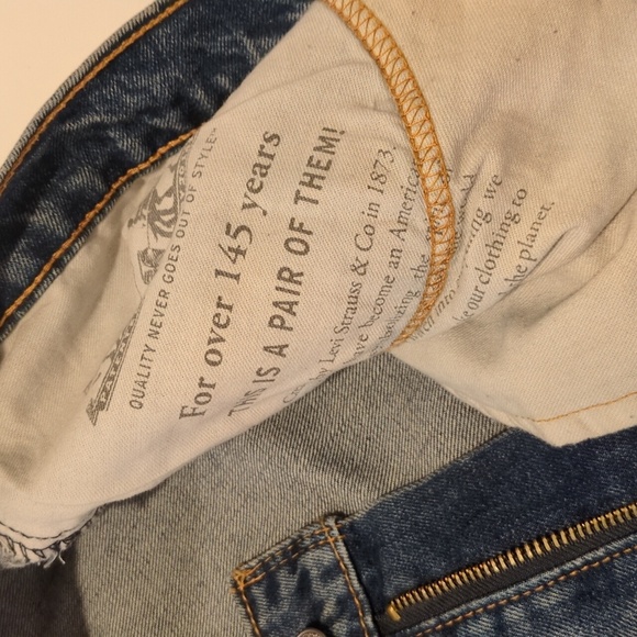 Levi Denim Jeans | 514 | Mens Size 36 / 32 - Picture 8 of 8